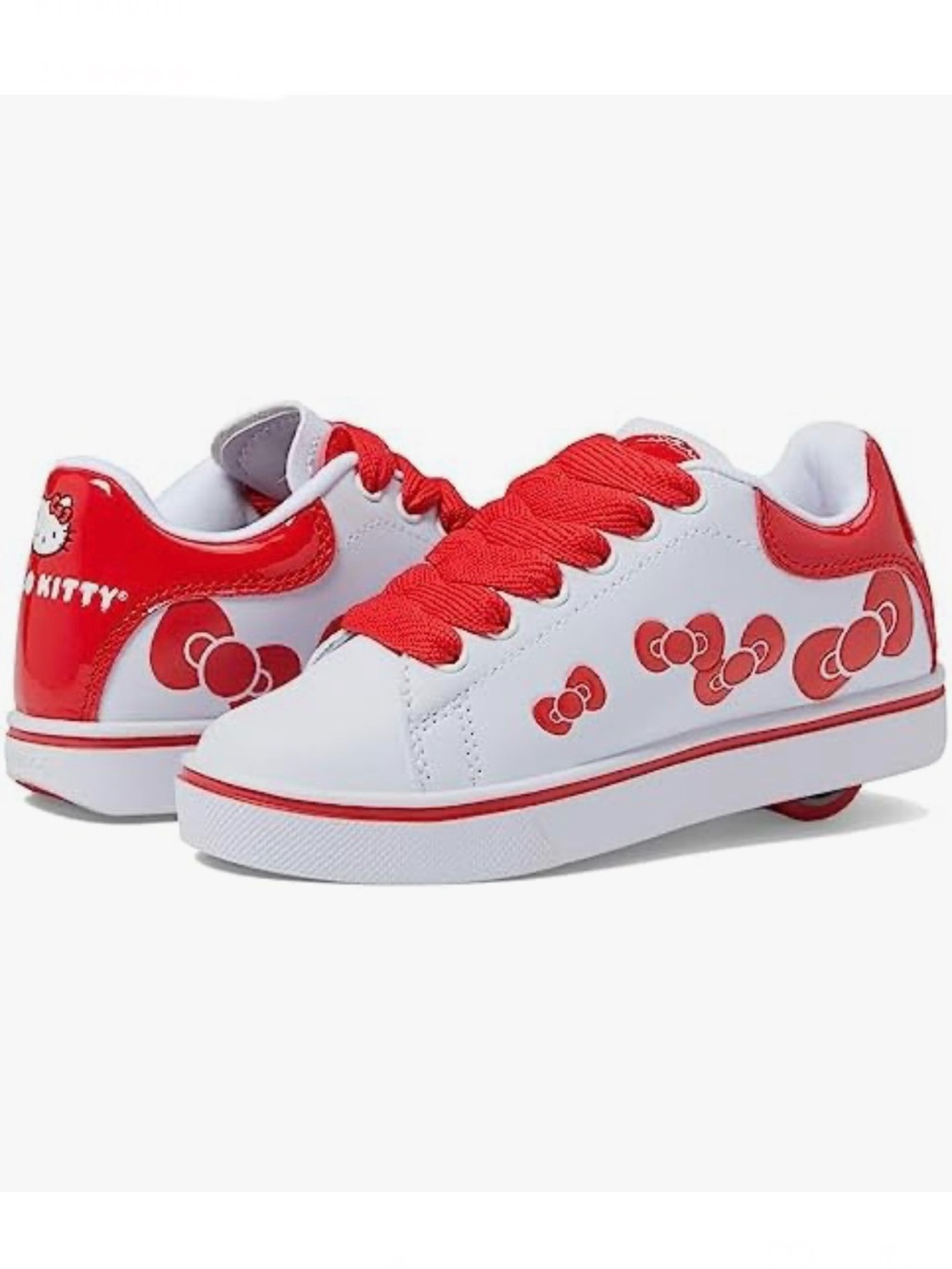 NIB hello kitty heelys white and red bows sneakers
